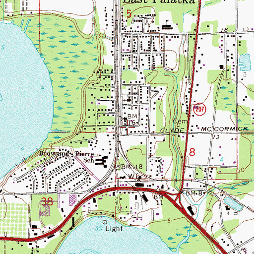 Topographic Map of New Life Temple Fellowship, FL