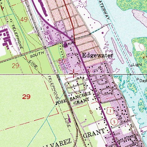 Topographic Map of Seahorse Mobile Home Park, FL