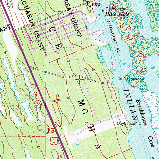 Topographic Map of Hacienda del Rio Mobile Home Park, FL