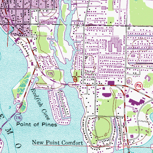 Topographic Map of Fellowship Church of Englewood, FL