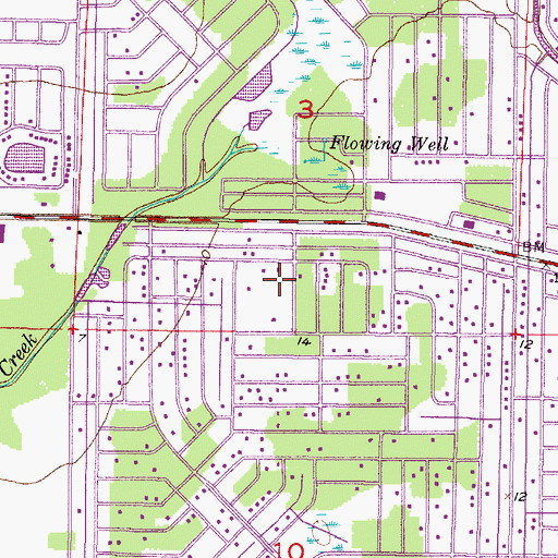 Topographic Map of Redeemer Lutheran Church of Englewood, FL