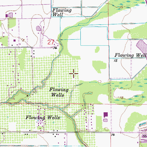 Topographic Map of Deep Creek Golf Club, FL