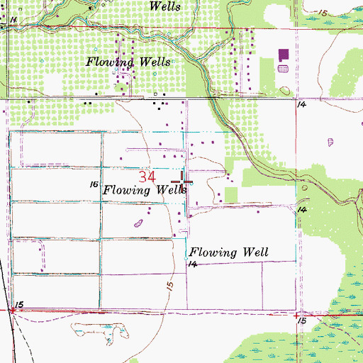 Topographic Map of Victory Christian Church, FL