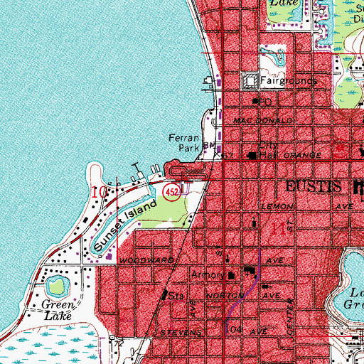 Topographic Map of Sharp's Mobile Park, FL