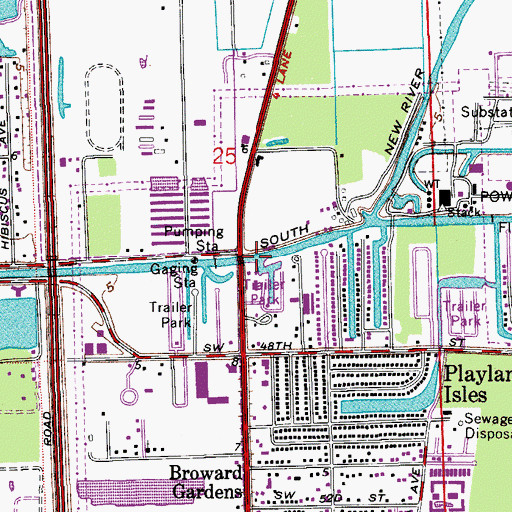 Topographic Map of Ramgoh Marina, FL