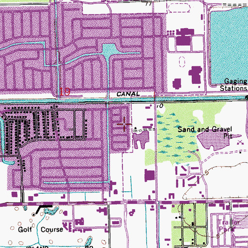 Topographic Map of Carefree Cove Mobile Home Park, FL