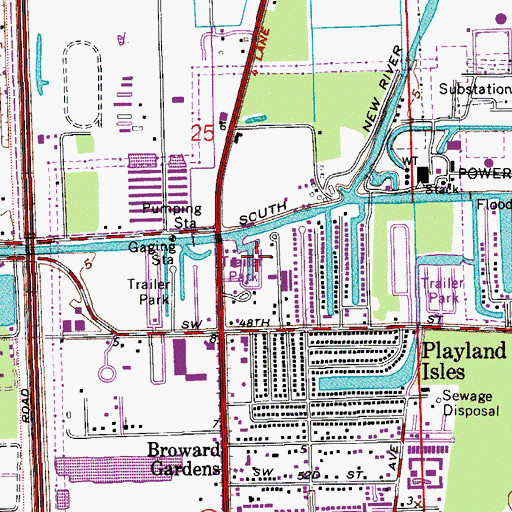 Topographic Map of Ramgoh Mobile Home Park, FL