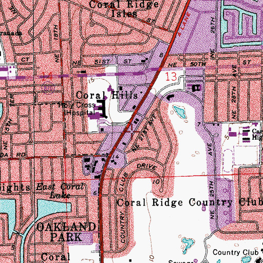 Topographic Map of Benefit Mall, FL