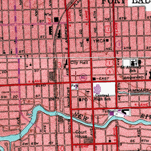 Topographic Map of Plaza Executive Center, FL