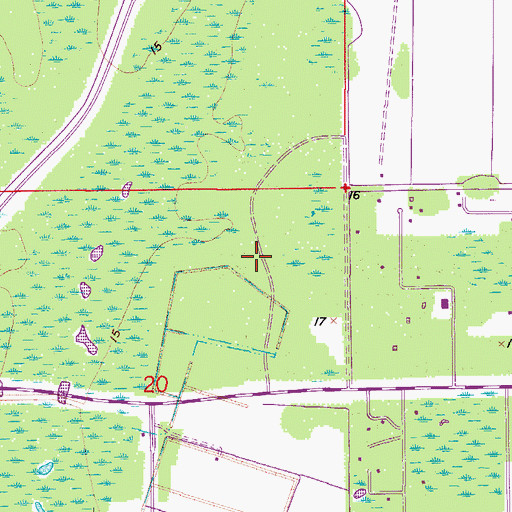 Topographic Map of Doral Park Silver Course, FL