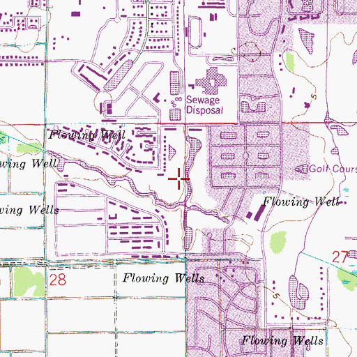 Topographic Map of El Rio Golf Club, FL