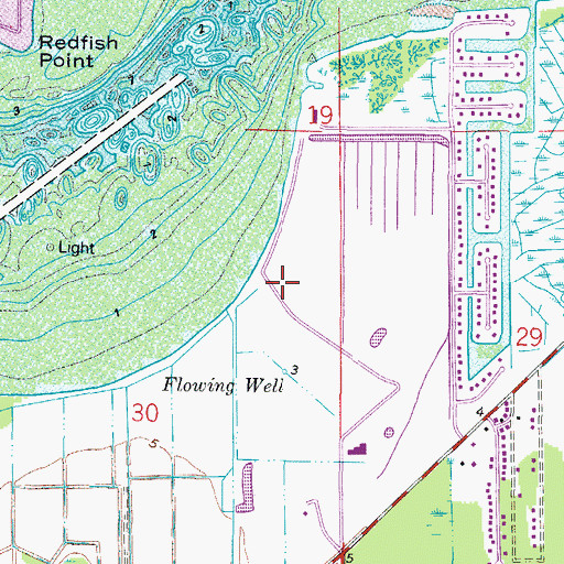 Topographic Map of Gulf Harbor Yacht Club, FL