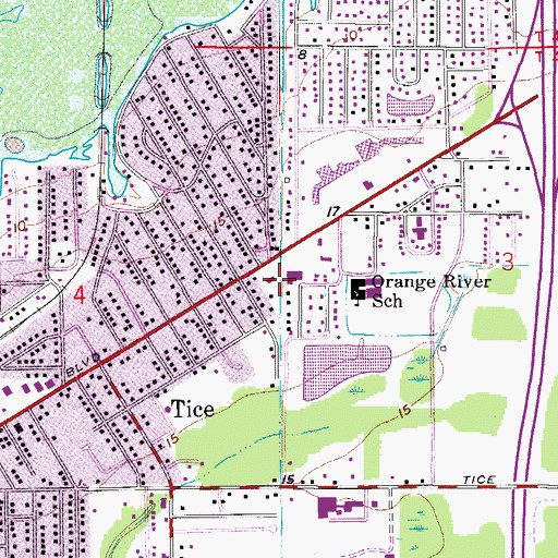 Topographic Map of Alta Vista Park Mobille Home Park, FL