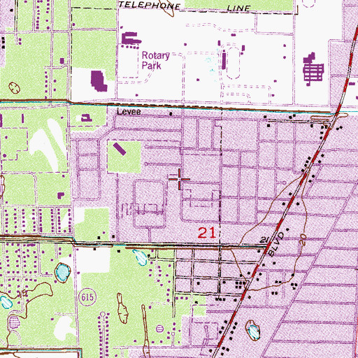 Topographic Map of Christian and Missionary Alliance Church, FL