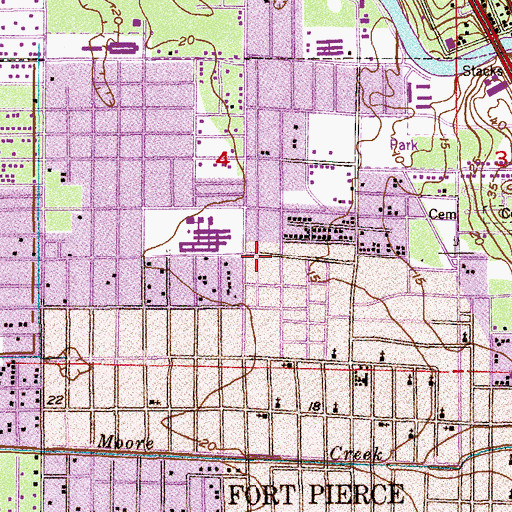 Topographic Map of Church of God by Faith, FL