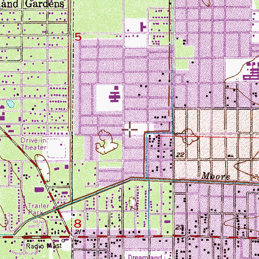 Topographic Map of Goodwill Presbyterian Church, FL