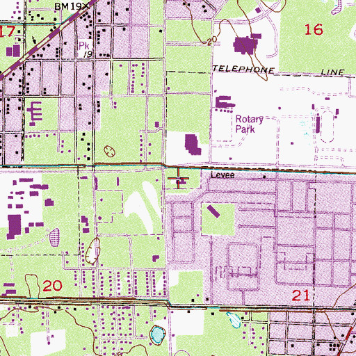 Topographic Map of Indian River Presbyterian Church, FL