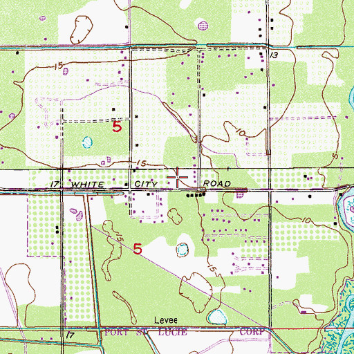 Topographic Map of Midway Road Church of Christ, FL