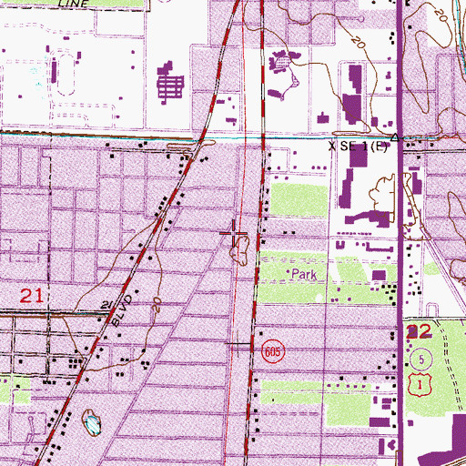 Topographic Map of Saint Cyril and Methodius Byzantine Catholic Church, FL