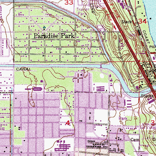 Topographic Map of Saint Matthews Missionary Baptist Church, FL