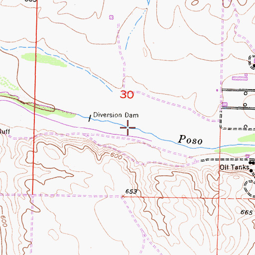 Topographic Map of Little Creek, CA