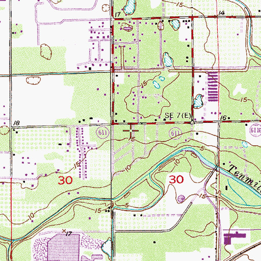 Topographic Map of Starlight Christian Learning Center, FL