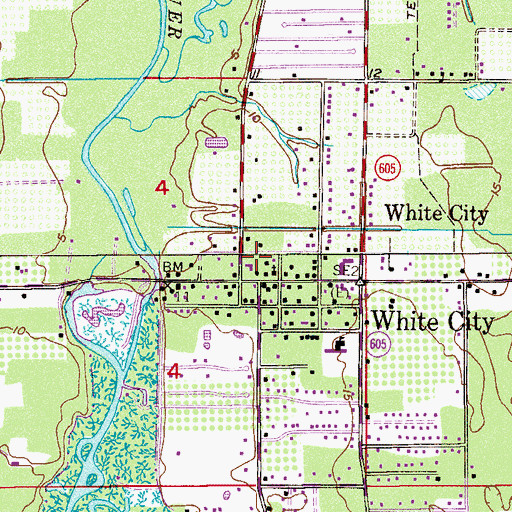 Topographic Map of Sunrise Baptist Church, FL