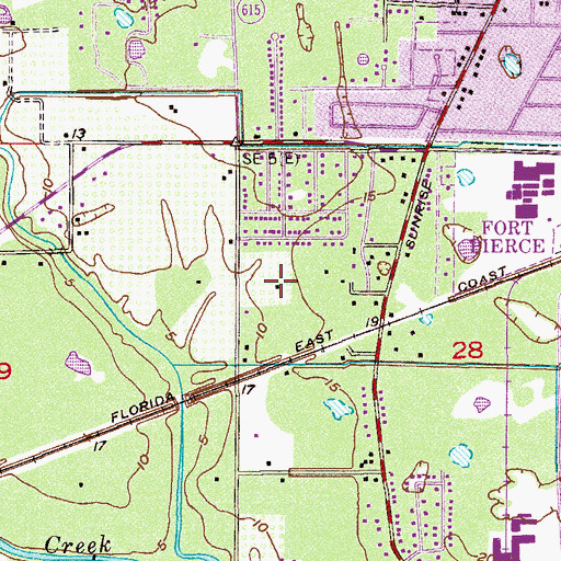 Topographic Map of Sunrise Tabernacle Church, FL