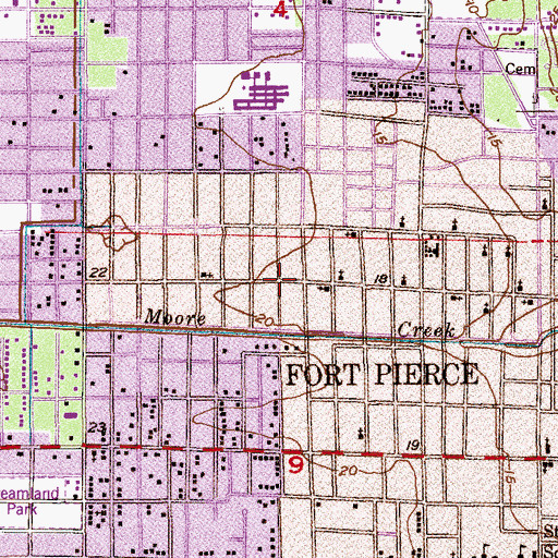 Topographic Map of Triumph the Church and Kindgom of God in Christ Church, FL