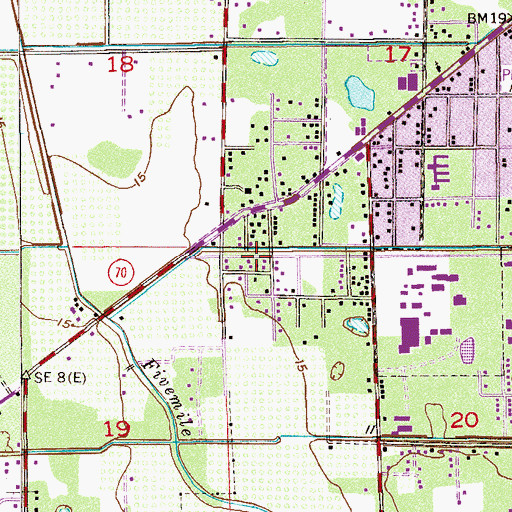 Topographic Map of Worlds Church of the Living God, FL
