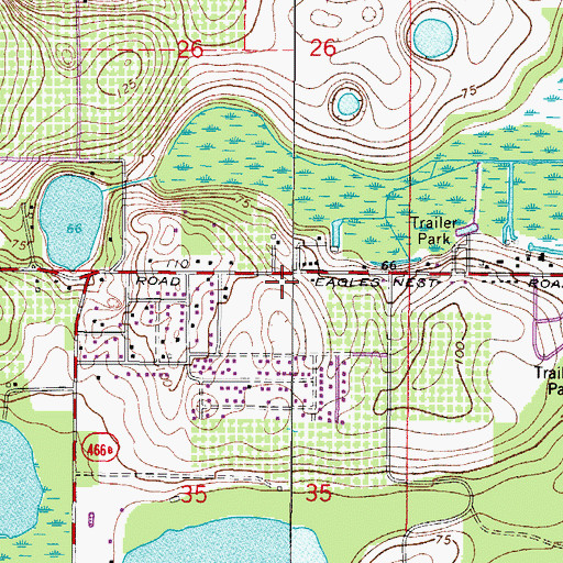 Topographic Map of Eagle Nest Baptist Church, FL