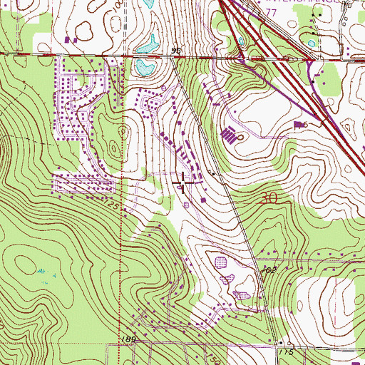 Topographic Map of Fort Myers Country Club, FL