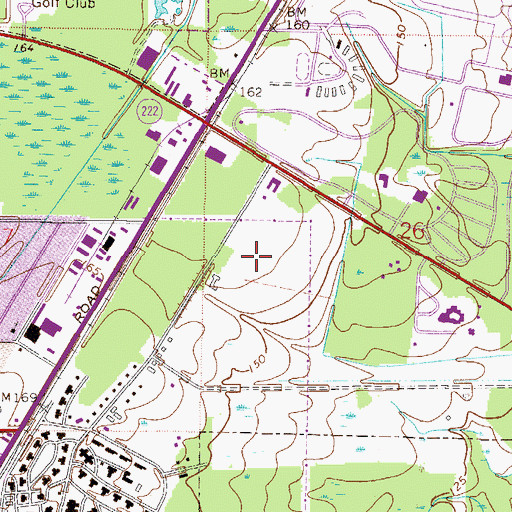 Topographic Map of Gainesville Correctional Institution (historical), FL