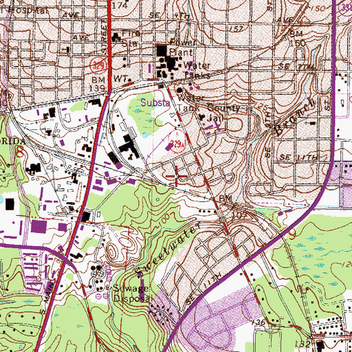 Topographic Map of Christ Community Presbyterian Church, FL