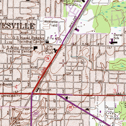 Topographic Map of First Born Holiness Church, FL