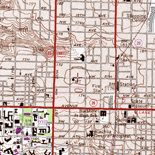 Topographic Map of Generation Church of God in Christ, FL