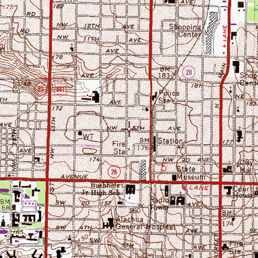 Topographic Map of Progressive Church, FL