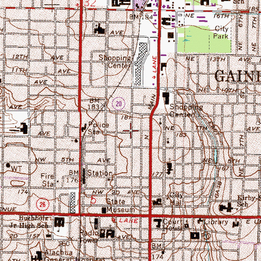 Topographic Map of Refuge Church of Our Lord Jesus Christ of the Apostolic Faith, FL