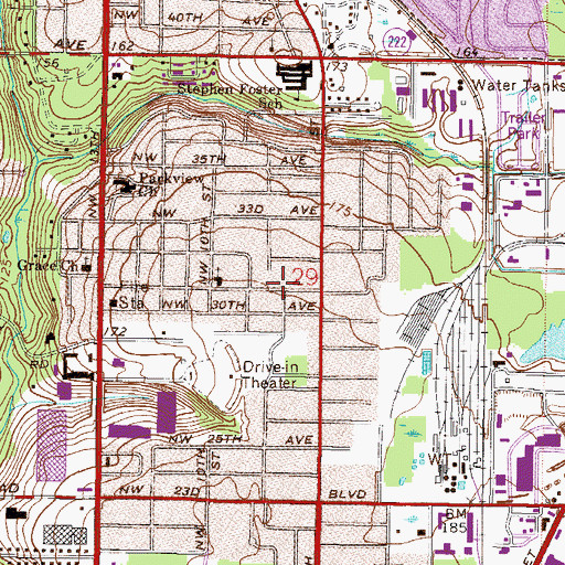 Topographic Map of Voice of Faith Delivery Temple, FL