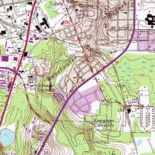 Topographic Map of Zion Temple African Methodist Episcopal Zion Church, FL