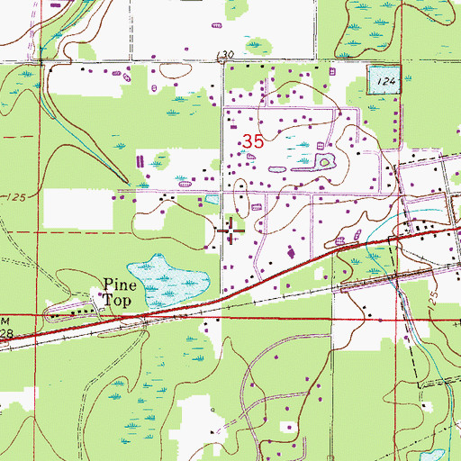Topographic Map of Kingdom Hall of Jehovahs Witnesses, FL