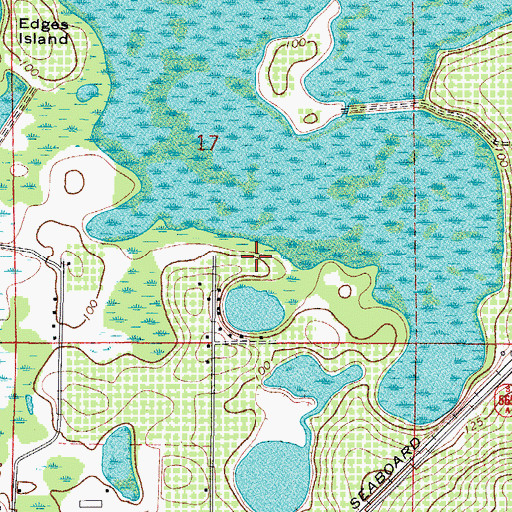 Topographic Map of Timber Village Mobile Home Park, FL