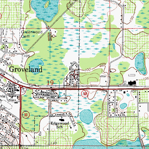 Topographic Map of Church of God by Faith, FL