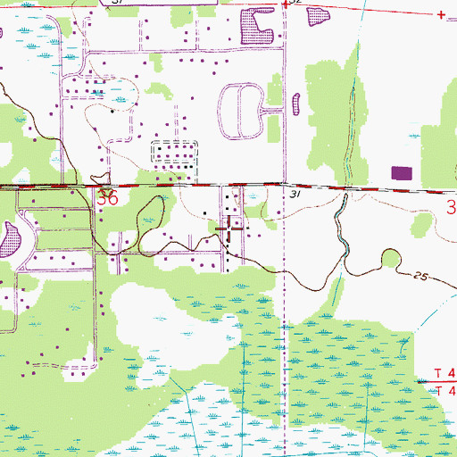 Topographic Map of Davenport Mobile Home Park Number 3, FL