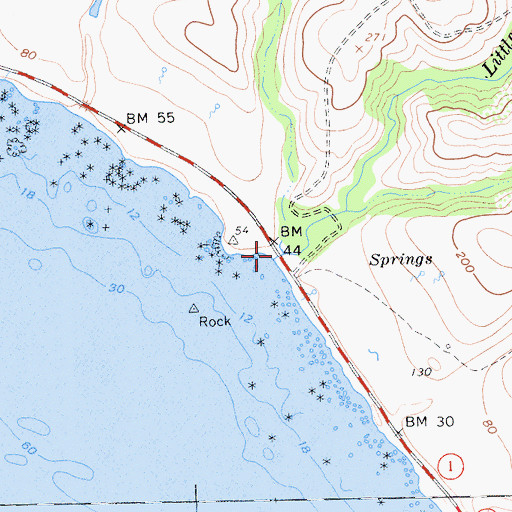 Topographic Map of Little Pico Creek, CA