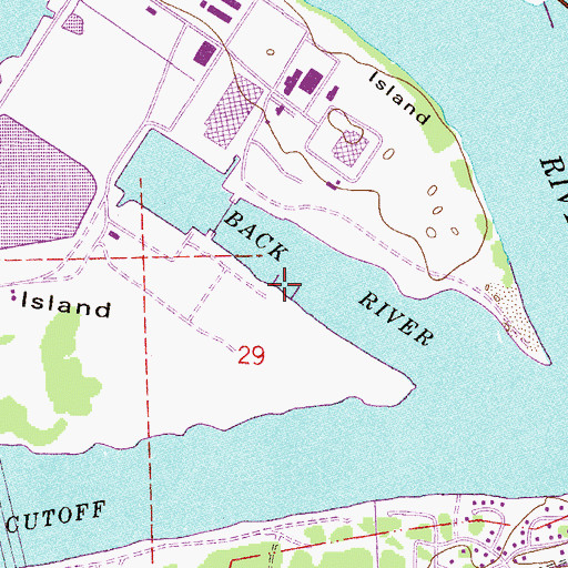 Topographic Map of Gate Maritime Properties Berth 5, FL