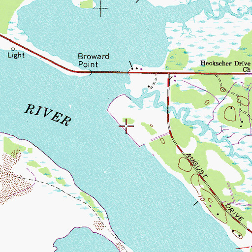 Topographic Map of Jacksonville Port Authority Ed Austin Marine Terminal Wharf, FL
