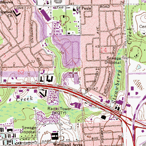 Topographic Map of Jacksonville Event Center, FL