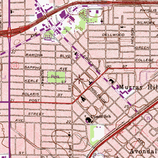 Topographic Map of Murray Hill Art Center, FL