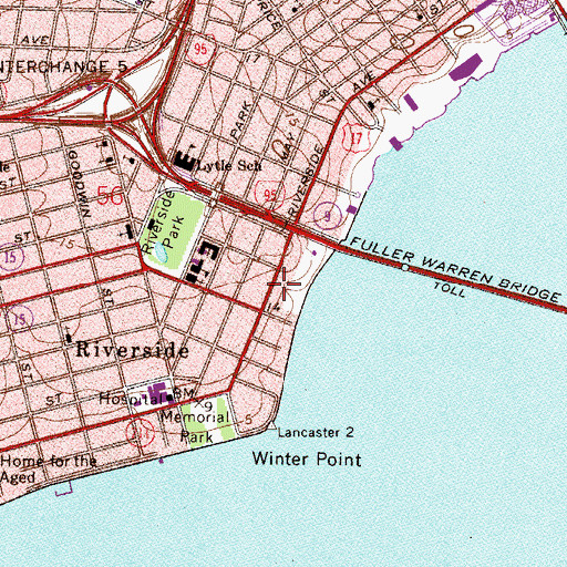 Topographic Map of Cummer Museum of Art, FL